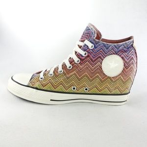CONVERSE Chuck Taylor Lux Missoni Wedge Shoes